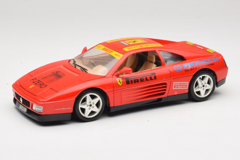Ferrari 348tb Pirelli Κόκκινο Bburago 1:18 3039-P2 Μέταλλο