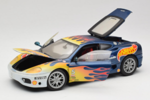 Ferrari 360 Modena Challenge #5 Hot Wheels Purple Fire Livery 1999 Bburago 1:18 29619 Μέταλλο - εικόνα 2 από 8