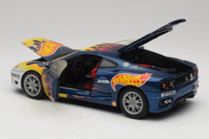 Ferrari 360 Modena Challenge #5 Hot Wheels Purple Fire Livery 1999 Bburago 1:18 29619 Μέταλλο - εικόνα 5 από 8