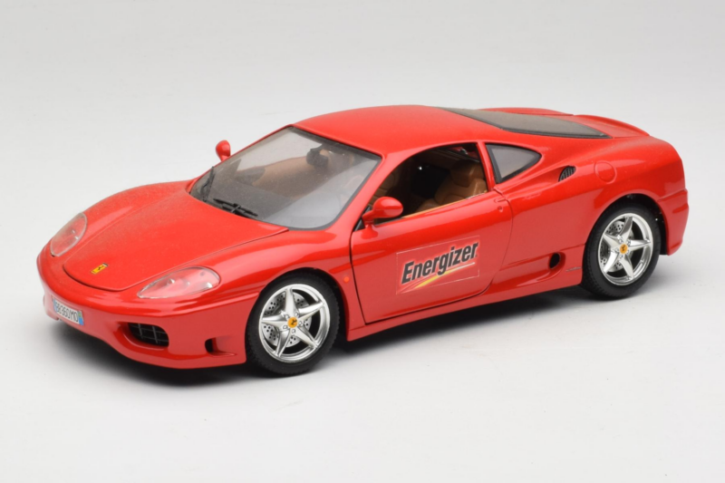 Ferrari 360 Modena Energizer Κόκκινο Bburago 1:18 3358-P3 Μέταλλο