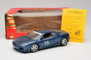 Ferrari 360 Modena #15 Περιορισμένη Έκδοση Μπλε Μεταλλικό Bburago 1:18 3358-F1 Μέταλλο - εικόνα 8 από 8