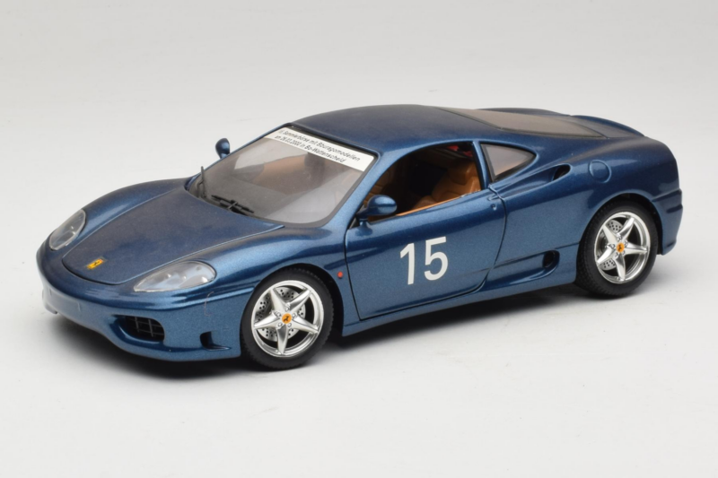 Ferrari 360 Modena #15 Περιορισμένη Έκδοση Μπλε Μεταλλικό Bburago 1:18 3358-F1 Μέταλλο