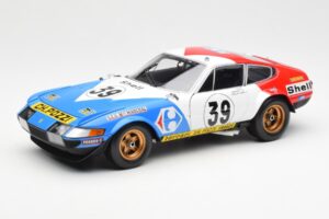 Ferrari 365 GTB/4 #39 J-C. Andruet / Lena 24 Hours of Le Mans 1972 Kyosho 1:18 08164E Μέταλλο