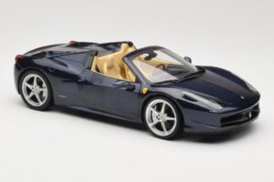 Ferrari 458 Italia Spider Dark Blue Metallic Hot Wheels 1:18 X5529 Μέταλλο - εικόνα 6 από 8