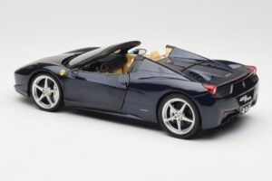 Ferrari 458 Italia Spider Dark Blue Metallic Hot Wheels 1:18 X5529 Μέταλλο - εικόνα 7 από 8