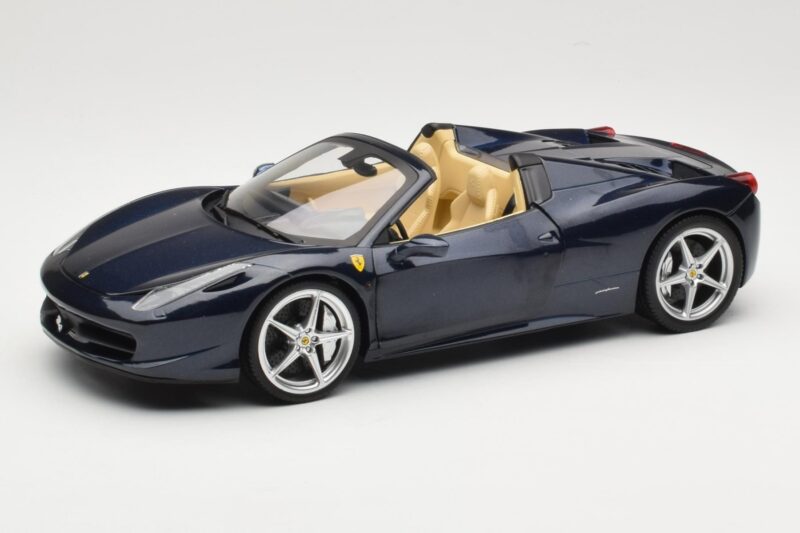 Ferrari 458 Italia Spider Dark Blue Metallic Hot Wheels 1:18 X5529 Μέταλλο