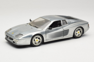 Ferrari 512M Chrome Silver Hot Wheels 1:18 25739 Μέταλλο
