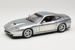 Ferrari 550 Maranello Chrome Silver Hot Wheels 1:18 25740 Μέταλλο