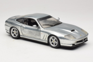 Ferrari 550 Maranello Chrome Silver Hot Wheels 1:18 25740 Μέταλλο - εικόνα 6 από 8