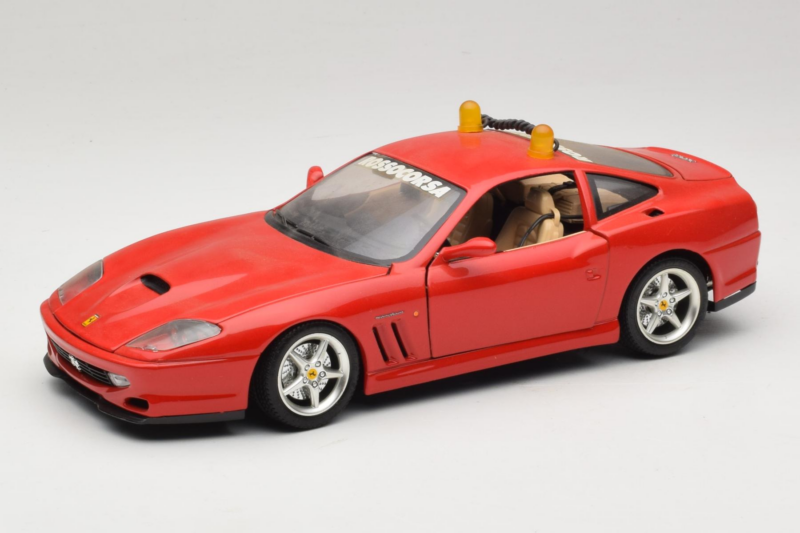 Ferrari 550 Maranello Safety Car Rosso Corsa Bburago 1:18 3064-P1 Μέταλλο