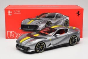 Ferrari 812 Competizione Grigio Coburn Bburago 1:18 18-01647 Μέταλλο - εικόνα 8 από 8