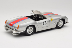 Ferrari California #22 Ασημί Κόκκινη Ρίγα 1966 Tonka 1:18 01109-S2 Μέταλλο - εικόνα 3 από 8