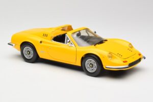 Ferrari Dino 246 GTS Κίτρινο Hot Wheels 1:18 23920 Μέταλλο - εικόνα 6 από 8