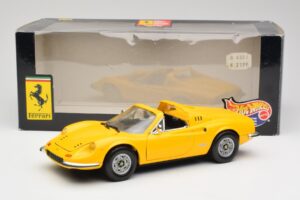 Ferrari Dino 246 GTS Κίτρινο Hot Wheels 1:18 23920 Μέταλλο - εικόνα 8 από 8