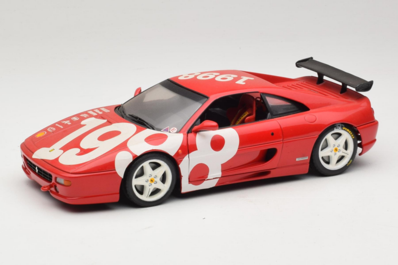 Ferrari F355 Berlinetta Κόκκινο με λευκές ζάντες UT Models 1:18 180074020-P2 Μέταλλο