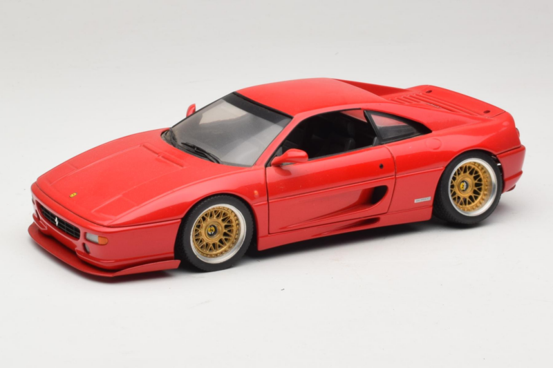 Ferrari F355 Berlinetta Κόκκινο Με Custom Χρυσές Ζάντες UT Models 1:18 180074020-P5 Μέταλλο