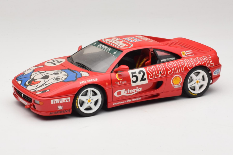 Ferrari F355 Berlinetta Slushuppie #52 M. Peters Κόκκινο UT Models 1:18 180074020-P4 Μέταλλο