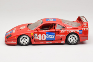 Ferrari F40 #40 J-P. Jabouille / O. Grouillard Art Sports 1987 Bburago 1:18 3332-A1 Μέταλλο - εικόνα 4 από 8