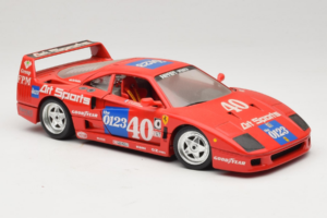 Ferrari F40 #40 J-P. Jabouille / O. Grouillard Art Sports 1987 Bburago 1:18 3332-A1 Μέταλλο - εικόνα 6 από 8