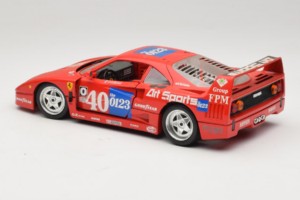 Ferrari F40 #40 J-P. Jabouille / O. Grouillard Art Sports 1987 Bburago 1:18 3332-A1 Μέταλλο - εικόνα 7 από 8