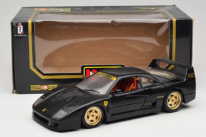 Ferrari F40 Μαύρο με Χρυσές Ζάντες Bburago 1:18 3032-B2 Μέταλλο - εικόνα 8 από 8