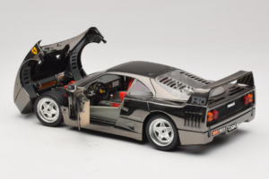 Ferrari F40 Chrome Black Bburago 1:18 3401-B1 Μέταλλο - εικόνα 5 από 8