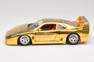 Ferrari F40 Chrome Gold Limited Edition 250 pcs Bburago 1:18 3332-G1 Μέταλλο - εικόνα 4 από 8