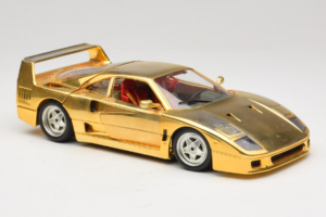Ferrari F40 Chrome Gold Limited Edition 250 pcs Bburago 1:18 3332-G1 Μέταλλο - εικόνα 6 από 8