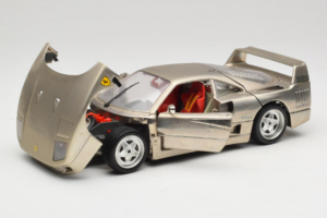 Ferrari F40 Dark Chrome Silver Kroymans Περιορισμένη Έκδοση Bburago 1:18 3032-C2 Μέταλλο - εικόνα 2 από 8