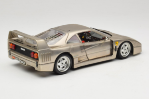 Ferrari F40 Dark Chrome Silver Kroymans Περιορισμένη Έκδοση Bburago 1:18 3032-C2 Μέταλλο - εικόνα 3 από 8