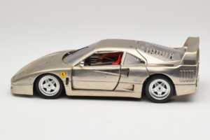 Ferrari F40 Dark Chrome Silver Kroymans Περιορισμένη Έκδοση Bburago 1:18 3032-C2 Μέταλλο - εικόνα 4 από 8