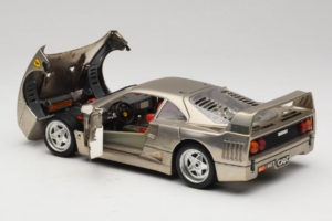 Ferrari F40 Dark Chrome Silver Kroymans Περιορισμένη Έκδοση Bburago 1:18 3032-C2 Μέταλλο - εικόνα 5 από 8