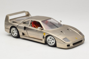 Ferrari F40 Dark Chrome Silver Kroymans Περιορισμένη Έκδοση Bburago 1:18 3032-C2 Μέταλλο - εικόνα 6 από 8