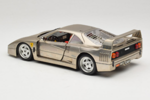 Ferrari F40 Dark Chrome Silver Kroymans Περιορισμένη Έκδοση Bburago 1:18 3032-C2 Μέταλλο - εικόνα 7 από 8