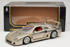 Ferrari F40 Dark Chrome Silver Kroymans Περιορισμένη Έκδοση Bburago 1:18 3032-C2 Μέταλλο - εικόνα 8 από 8