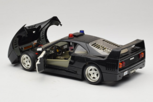 Ferrari F40 Highway Patrol Μαύρο Λευκό Bburago 1:18 3022-H1 Μέταλλο - εικόνα 5 από 8