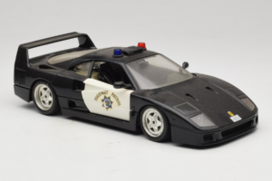 Ferrari F40 Highway Patrol Μαύρο Λευκό Bburago 1:18 3022-H1 Μέταλλο - εικόνα 6 από 8