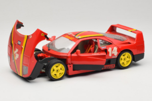 Ferrari F40 Evoluzione #14 L. Dalla Noce H&R Κόκκινο με Κίτρινες Ζάντες 1992 Bburago 1:18 3042-H1 Μέταλλο - εικόνα 2 από 8