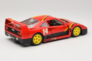 Ferrari F40 Evoluzione #14 L. Dalla Noce H&R Κόκκινο με Κίτρινες Ζάντες 1992 Bburago 1:18 3042-H1 Μέταλλο - εικόνα 3 από 8