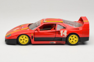 Ferrari F40 Evoluzione #14 L. Dalla Noce H&R Κόκκινο με Κίτρινες Ζάντες 1992 Bburago 1:18 3042-H1 Μέταλλο - εικόνα 4 από 8