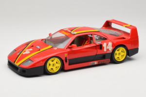 Ferrari F40 Evoluzione #14 L. Dalla Noce H&R Κόκκινο με Κίτρινες Ζάντες 1992 Bburago 1:18 3042-H1 Μέταλλο