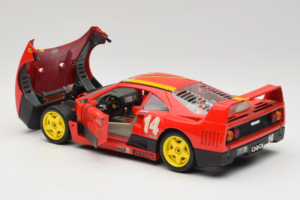 Ferrari F40 Evoluzione #14 L. Dalla Noce H&R Κόκκινο με Κίτρινες Ζάντες 1992 Bburago 1:18 3042-H1 Μέταλλο - εικόνα 5 από 8