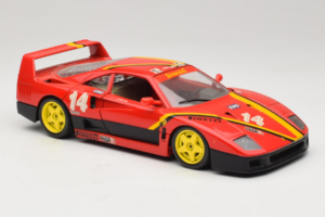 Ferrari F40 Evoluzione #14 L. Dalla Noce H&R Κόκκινο με Κίτρινες Ζάντες 1992 Bburago 1:18 3042-H1 Μέταλλο - εικόνα 6 από 8