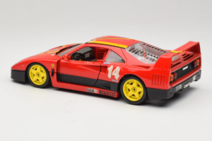 Ferrari F40 Evoluzione #14 L. Dalla Noce H&R Κόκκινο με Κίτρινες Ζάντες 1992 Bburago 1:18 3042-H1 Μέταλλο - εικόνα 7 από 8