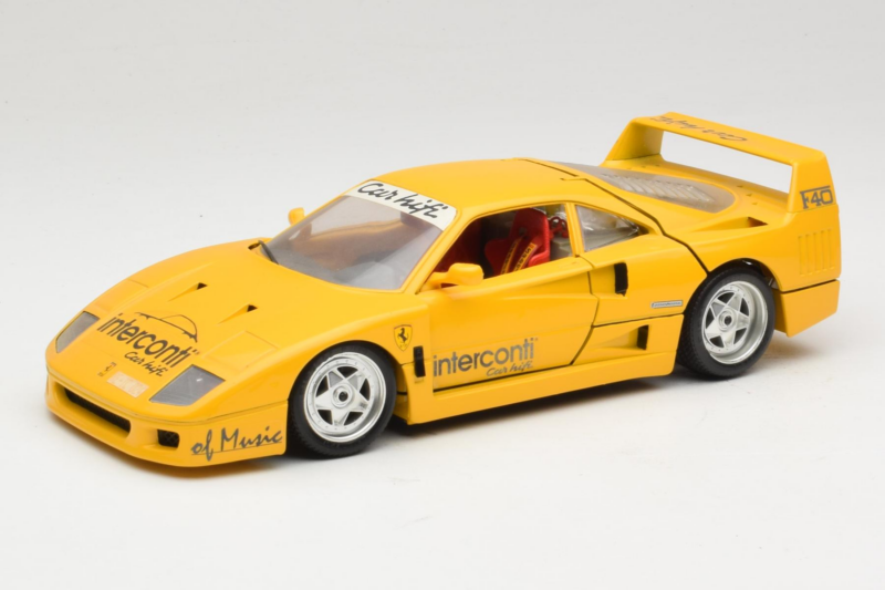 Ferrari F40 Interconti Car HiFi Κίτρινο Bburago 1:18 3032-I1 Μέταλλο
