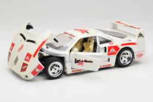 Ferrari F40 Kart-o-Mania Λευκό Bburago 1:18 3332-W3 Μέταλλο - εικόνα 2 από 8