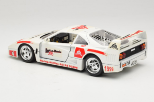 Ferrari F40 Kart-o-Mania Λευκό Bburago 1:18 3332-W3 Μέταλλο - εικόνα 7 από 8