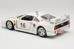 Ferrari F40 #16 Borsenmodells Λευκό Limited Edition 333 pcs 1987 Bburago 1:18 3332-W1 Μέταλλο - εικόνα 7 από 8