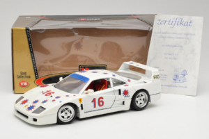 Ferrari F40 #16 Borsenmodells Λευκό Limited Edition 333 pcs 1987 Bburago 1:18 3332-W1 Μέταλλο - εικόνα 8 από 8
