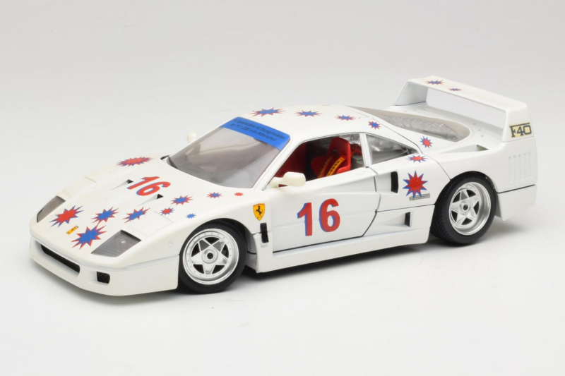 Ferrari F40 #16 Borsenmodells Λευκό Limited Edition 333 pcs 1987 Bburago 1:18 3332-W1 Μέταλλο